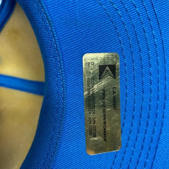 Vintage DOW Styrofoam SM Trucker Hat Mesh Cap K-Brand Sew On Patch Logo Blue - Picture 6 of 8